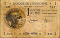 French Indian 1 rupee, 1938