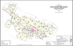Map of Malihabad CD block