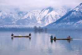 Houseboats on Dal Lake